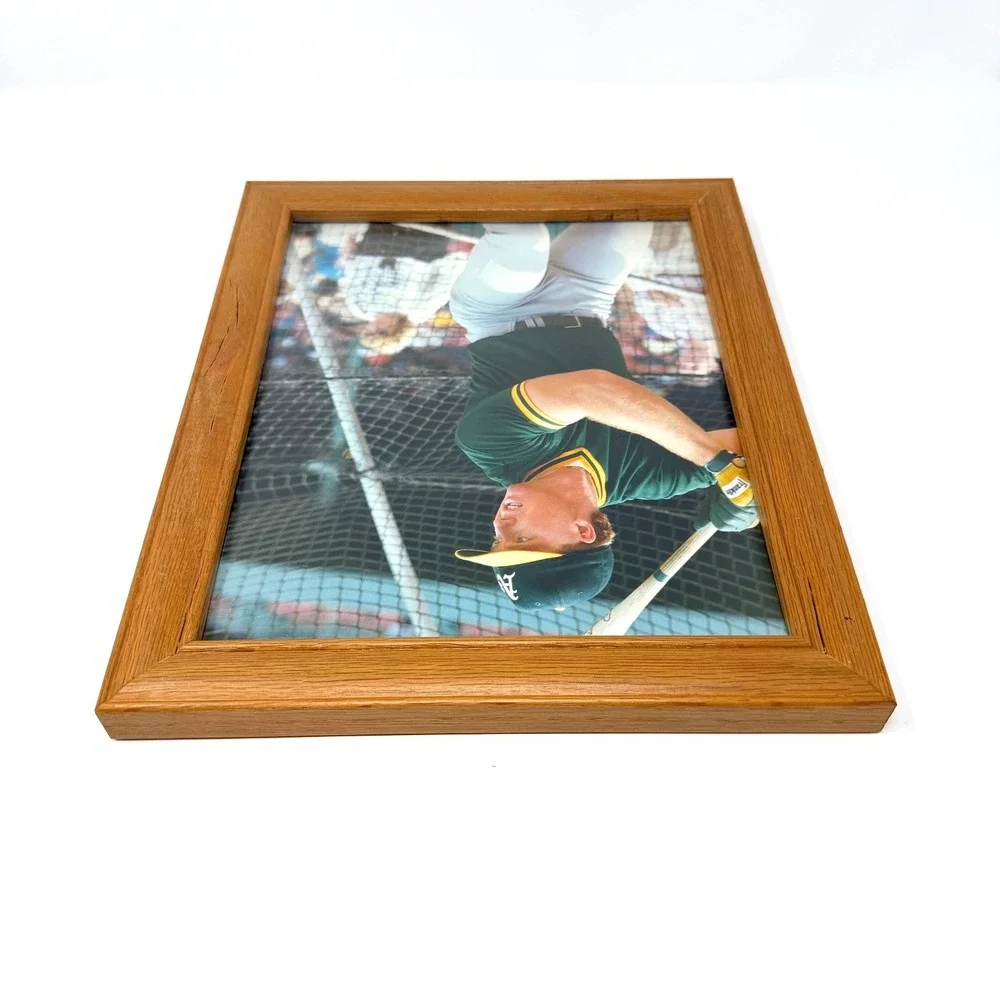 Mark McGwire 1988 Oakland Athletics Framed Photo Batting Cage 9.5x11.5 In